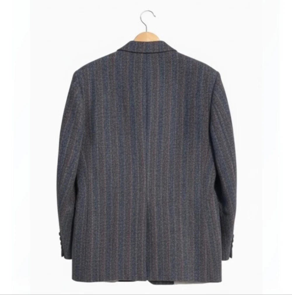 42R Harris Tweed Multicolor Striped Men's Blazer - Picture 4 of 10